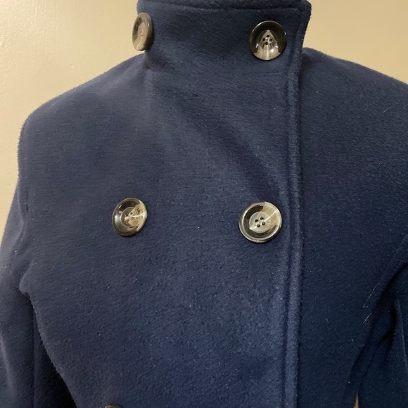 sacha Pacha Navy Blue Fleece Jacket Button Small - Picture 3 of 9